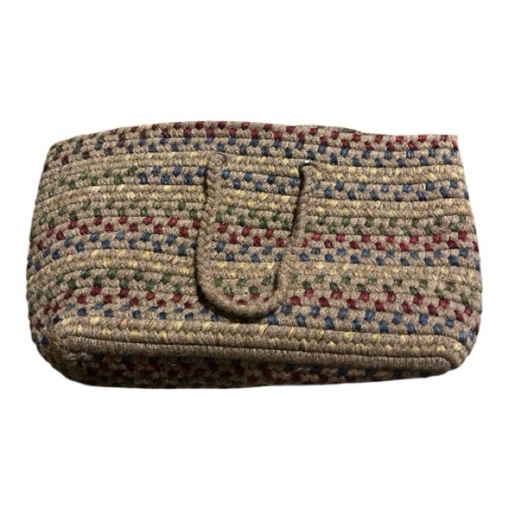Multicolor Braided Woven Tote Large